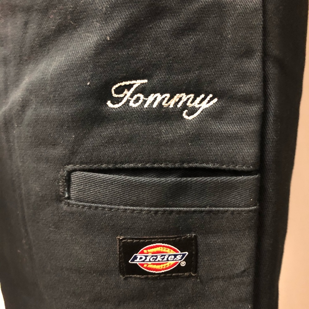 Custom embroidered name on dickies®️